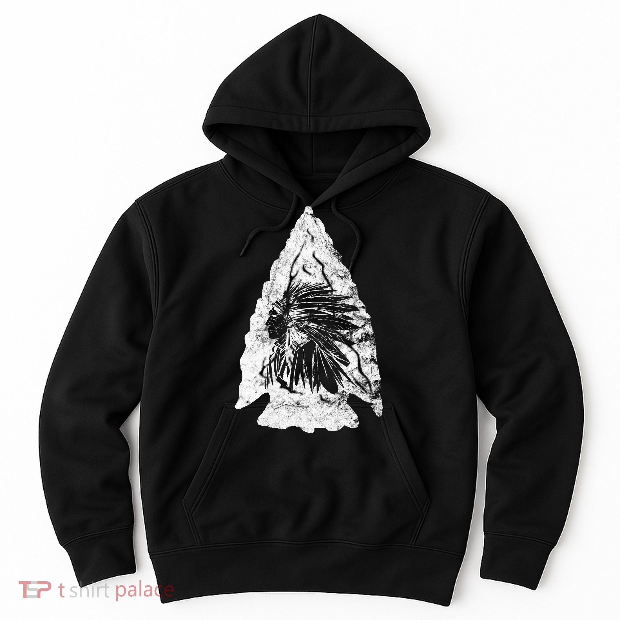 Arrowhead Hunter Indian Chief Relic Hunting Native American Hoodie