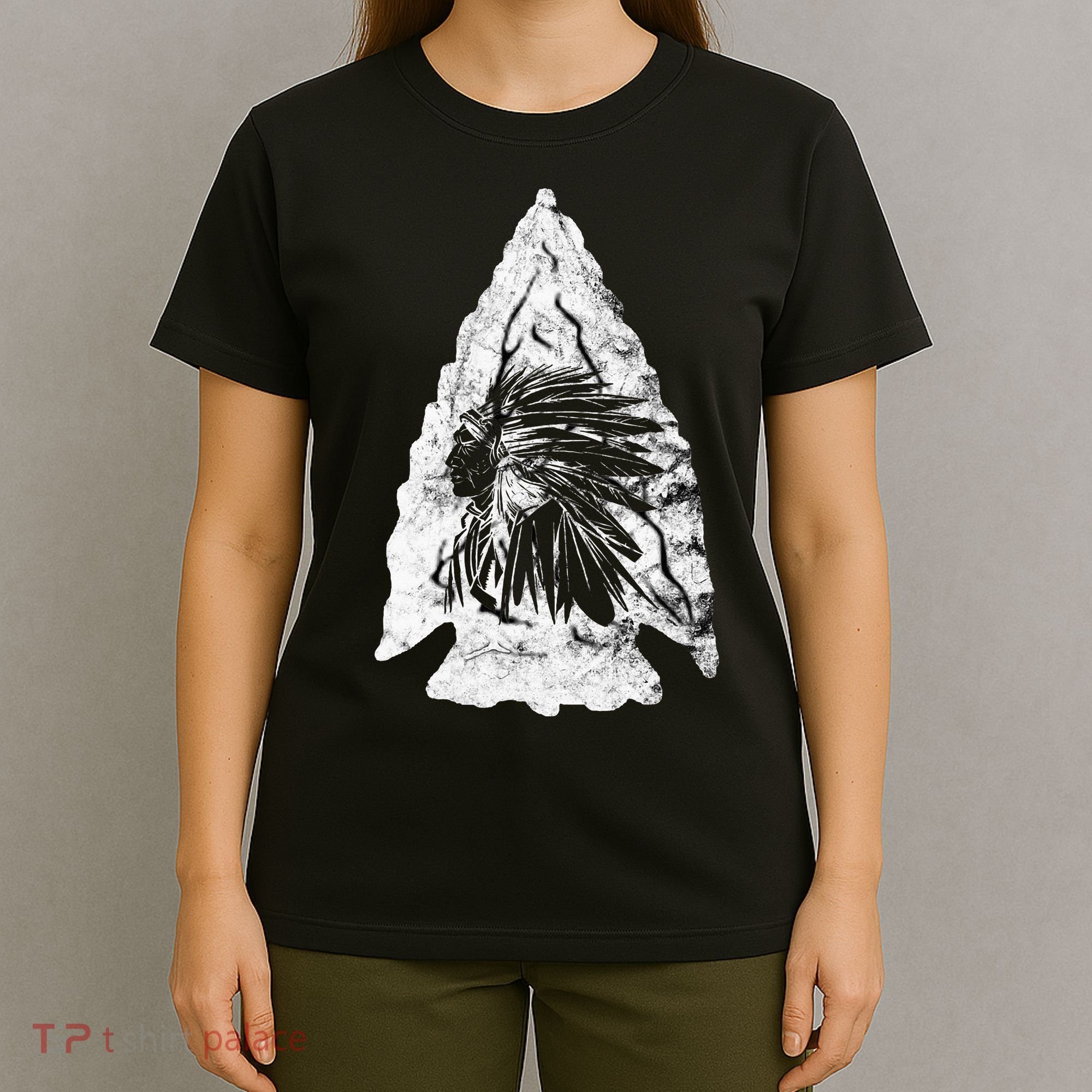 Arrowhead Hunter Indian Chief Relic Hunting Native American T-Shirt