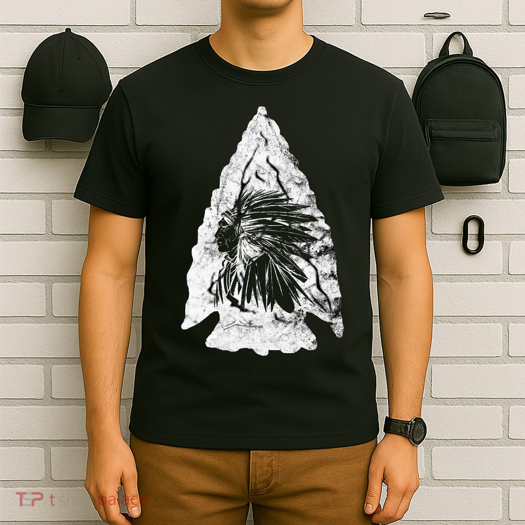 Arrowhead Hunter Indian Chief Relic Hunting Native American T-Shirt