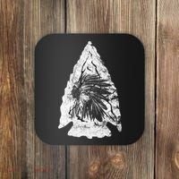 Arrowhead Hunter Indian Chief Relic Hunting Native American Coaster thumb 0