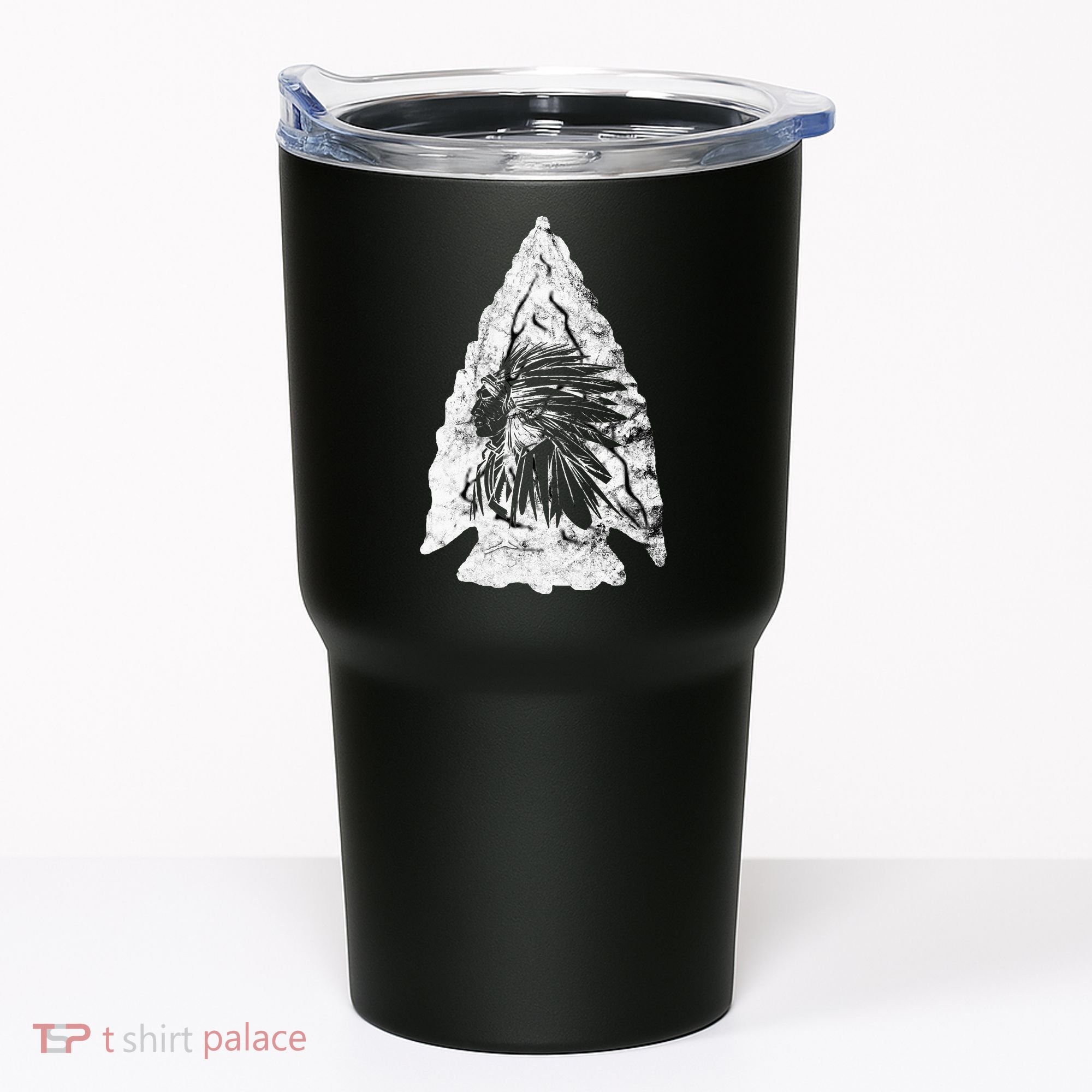 Arrowhead Hunter Indian Chief Relic Hunting Native American Tumbler