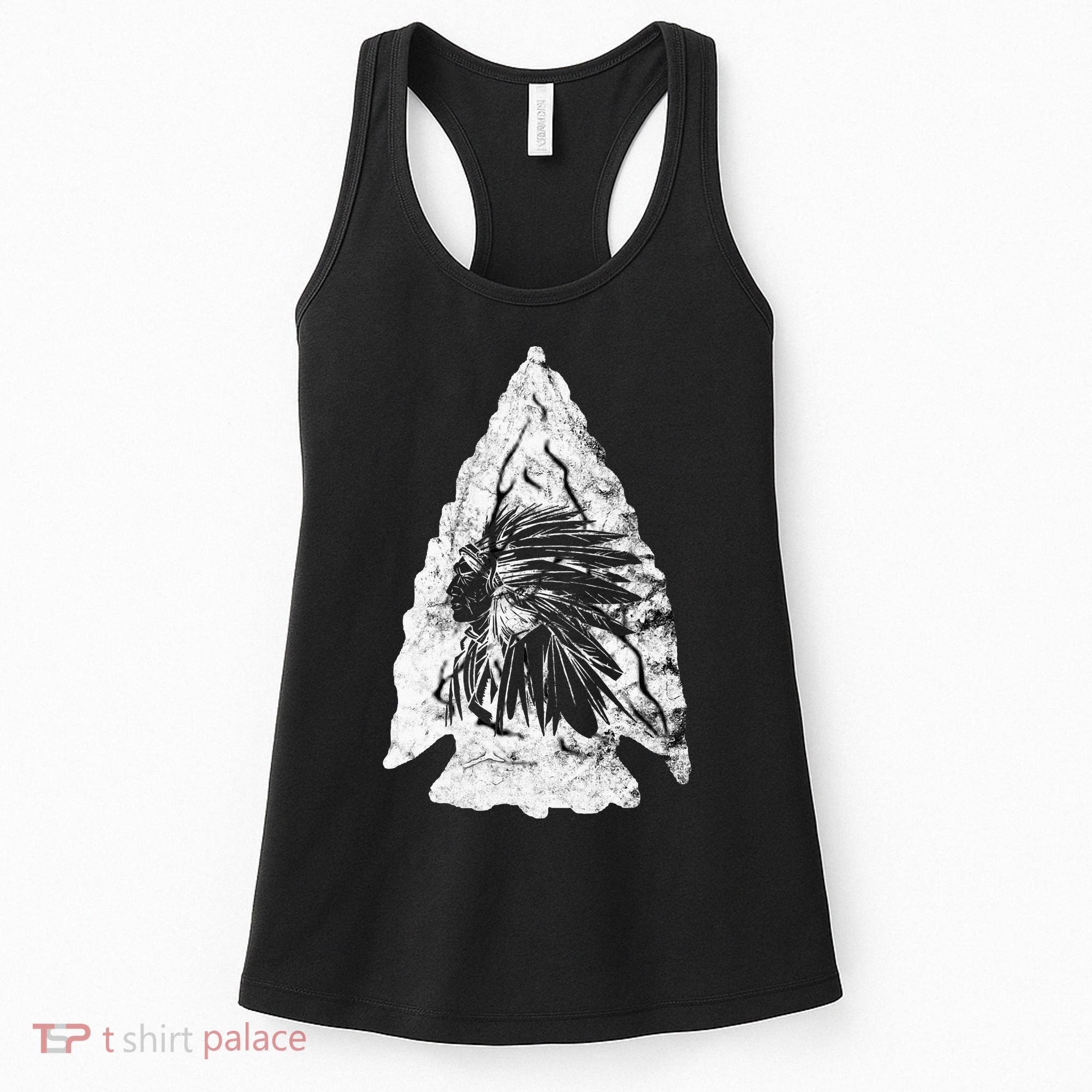 Arrowhead Hunter Indian Chief Relic Hunting Native American Women's Tank Top