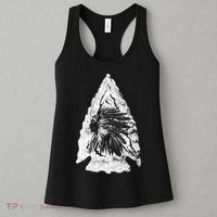 Arrowhead Hunter Indian Chief Relic Hunting Native American Women's Tank Top thumb 3