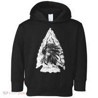 Arrowhead Hunter Indian Chief Relic Hunting Native American Toddler Hoodie thumb 0