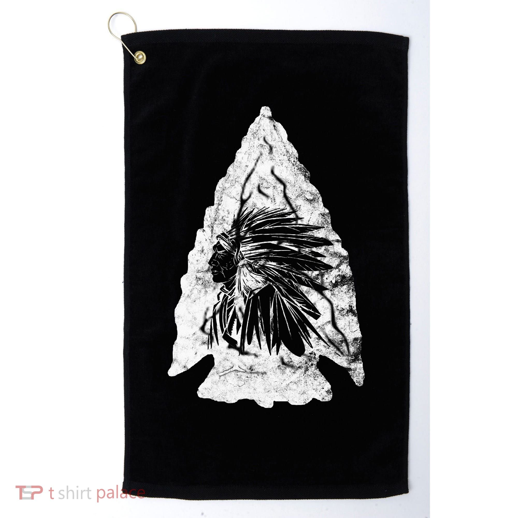 Arrowhead Hunter Indian Chief Relic Hunting Native American Golf Towel