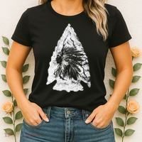 Arrowhead Hunter Indian Chief Relic Hunting Native American Women's T-Shirt thumb 2