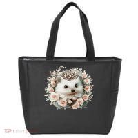 Adorable Hedgehog In Floral Frame Tote Bag thumb 0