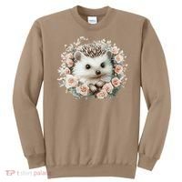 Adorable Hedgehog In Floral Frame Sweatshirt thumb 0