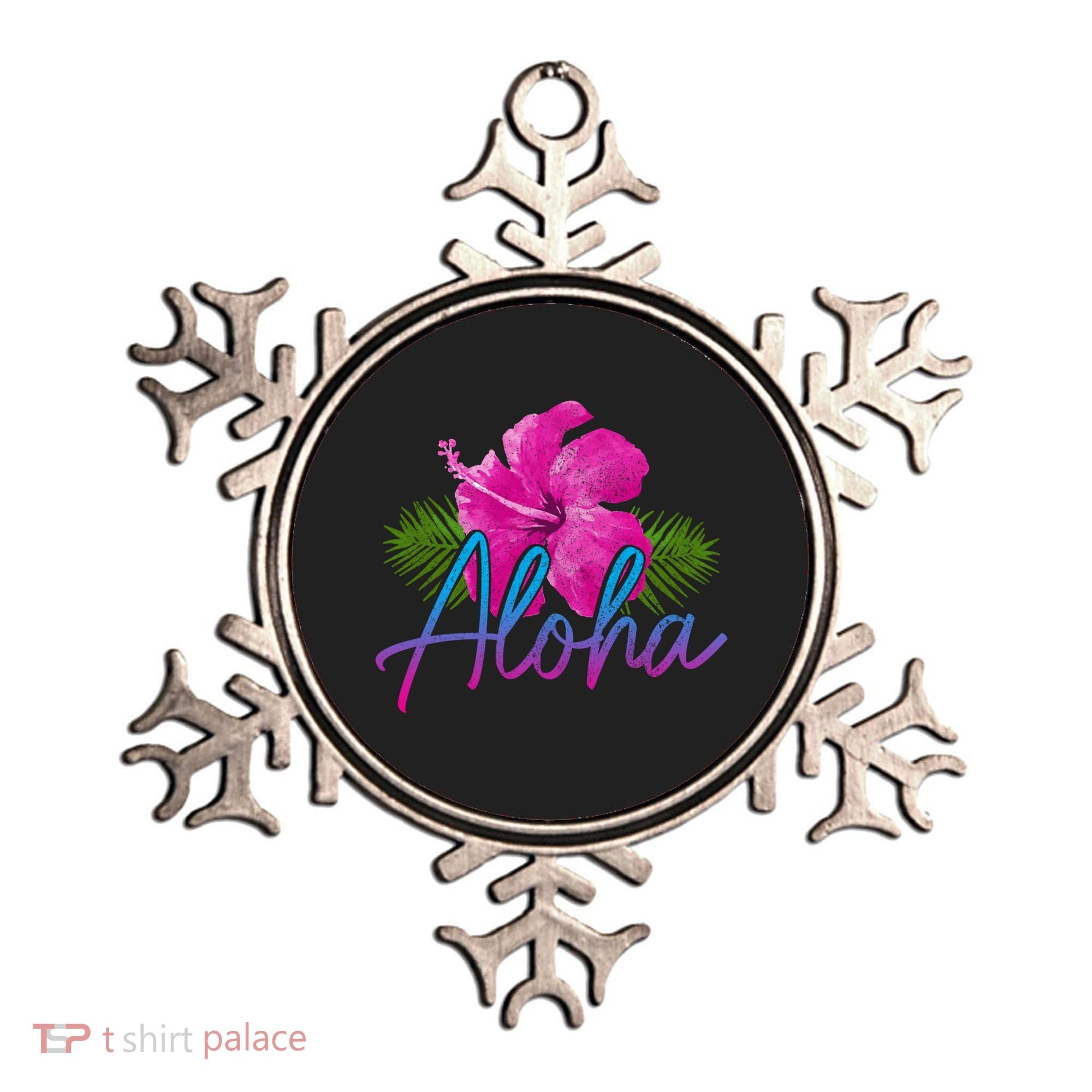Aloha Hawaiian Islands Hawaii Surf Hibiscus Flower Surfer Cool Gift Ornament