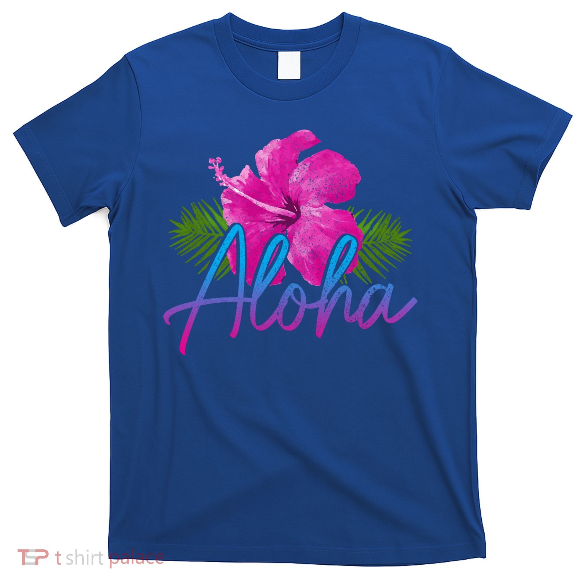 Aloha Hawaiian Islands Hawaii Surf Hibiscus Flower Surfer Cool Gift T-Shirt
