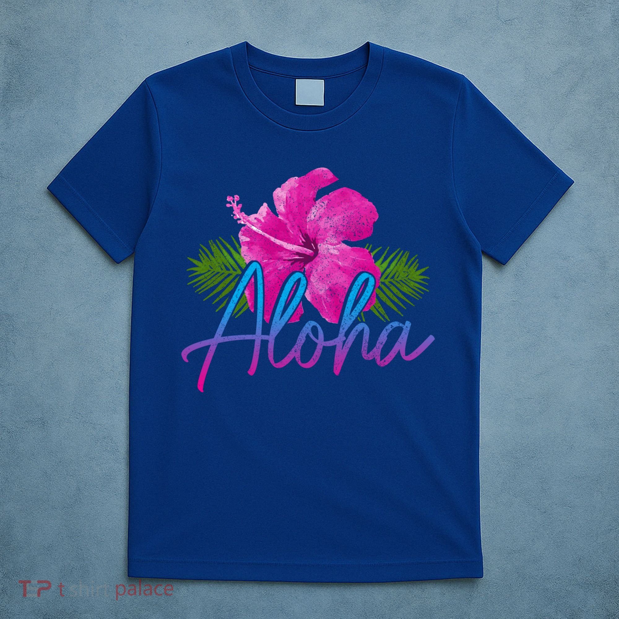 Aloha Hawaiian Islands Hawaii Surf Hibiscus Flower Surfer Cool Gift T-Shirt