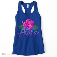 Aloha Hawaiian Islands Hawaii Surf Hibiscus Flower Surfer Cool Gift Women's Tank Top thumb 0