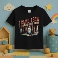 Adventure Hiking I Came I Saw I Tripped On A Root Toddler T-Shirt thumb 3