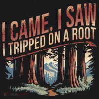 Adventure Hiking I Came I Saw I Tripped On A Root Toddler T-Shirt thumb 4