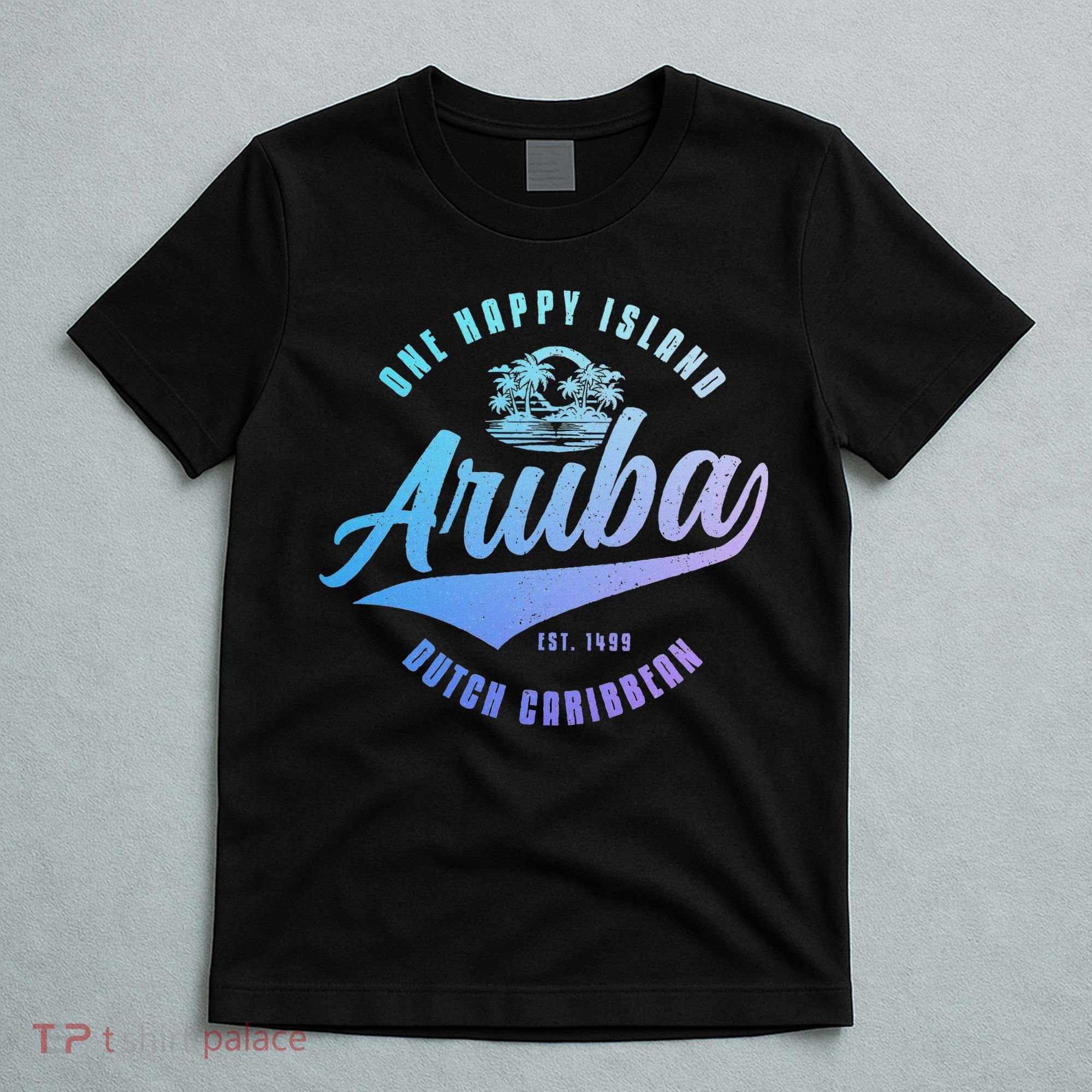 Aruba Happy Island Craibbean Souvenir Pride Vintage T-Shirt