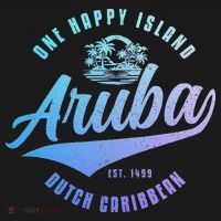 Aruba Happy Island Craibbean Souvenir Pride Vintage T-Shirt thumb 7