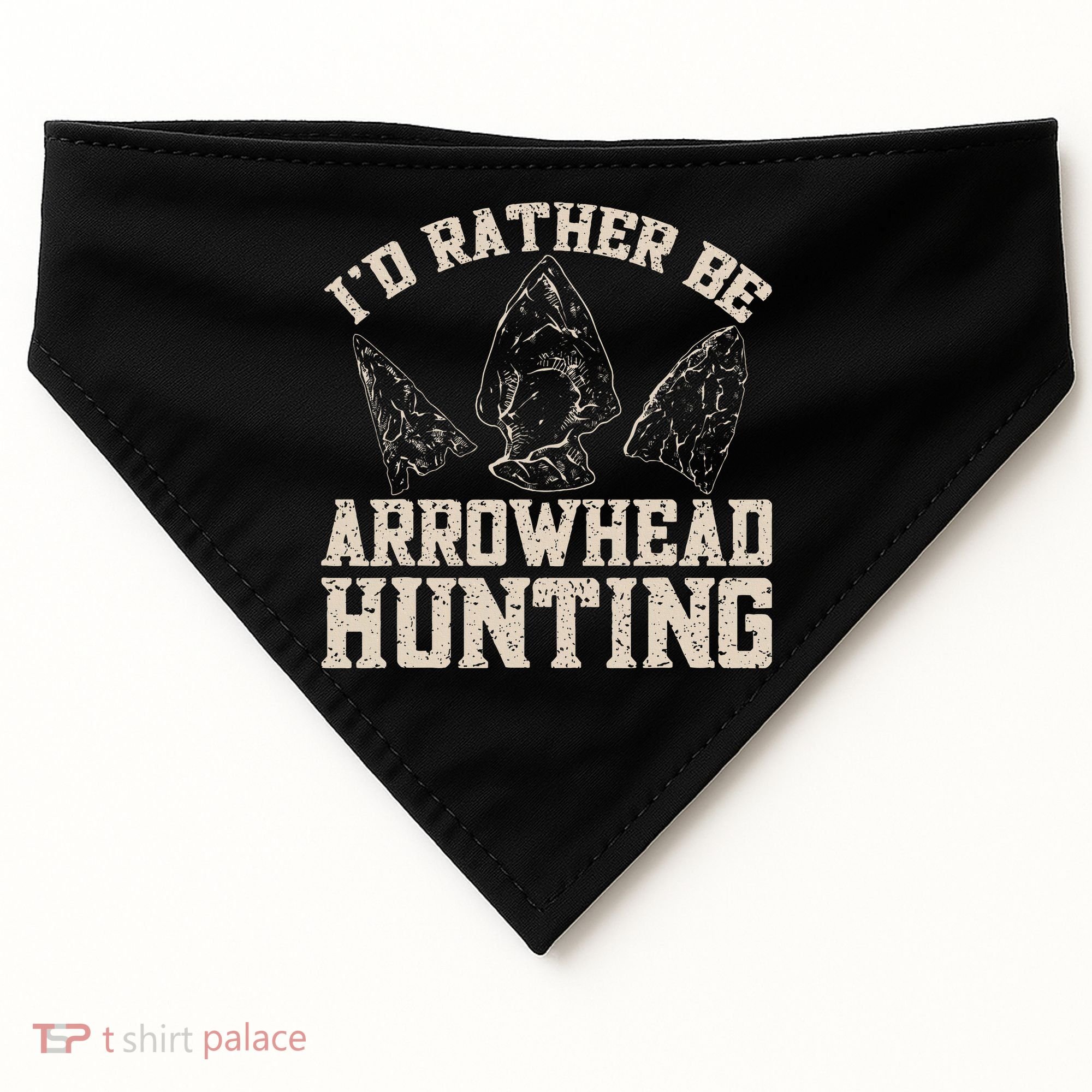 Arrowhead Hunter ID Rather Be Arrowhead Hunting USA-Made Doggie Bandana
