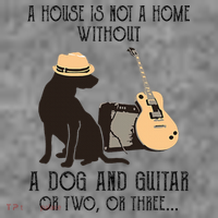 A House Is Not A Home Without A Dog And Guitar Or Two Toddler Hoodie thumb 2
