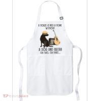 A House Is Not A Home Without A Dog And Guitar Or Two Apron thumb 0