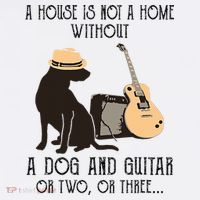 A House Is Not A Home Without A Dog And Guitar Or Two Women's Hoodie thumb 2