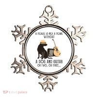 A House Is Not A Home Without A Dog And Guitar Or Two Ornament thumb 0