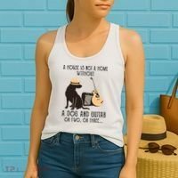 A House Is Not A Home Without A Dog And Guitar Or Two Women's Tank Top thumb 2