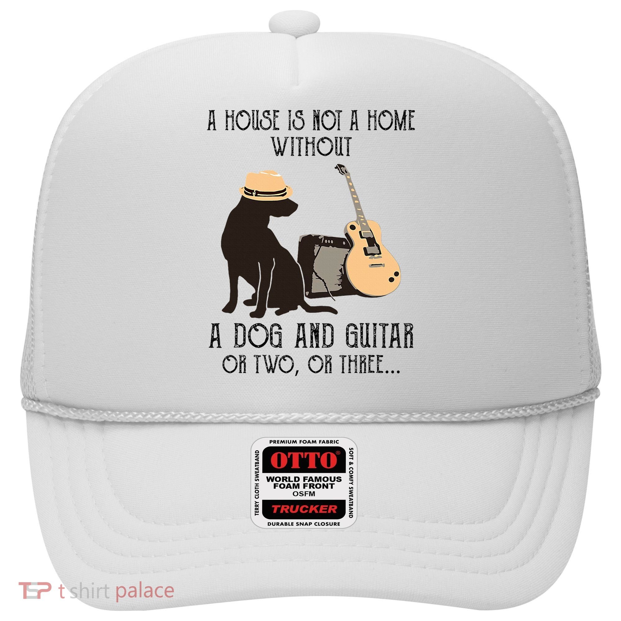 A House Is Not A Home Without A Dog And Guitar Or Two Hat