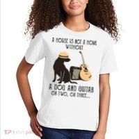 A House Is Not A Home Without A Dog And Guitar Or Two Kids T-Shirt thumb 2