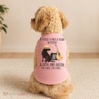 A House Is Not A Home Without A Dog And Guitar Or Two Doggie Tank thumb 2
