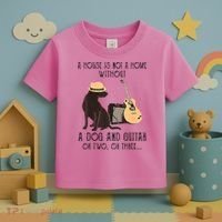 A House Is Not A Home Without A Dog And Guitar Or Two Toddler T-Shirt thumb 3