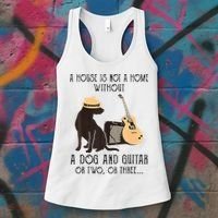 A House Is Not A Home Without A Dog And Guitar Or Two Women's Tank Top thumb 3