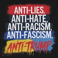 Anti Hate Lies Racism Fascism Resist Protest Trump Rally Women's Hoodie thumb 2