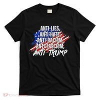 Anti Hate Lies Racism Fascism Resist Protest Trump Rally T-Shirt thumb 0