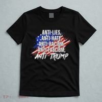 Anti Hate Lies Racism Fascism Resist Protest Trump Rally T-Shirt thumb 5
