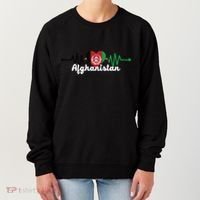 Afghanistan Heart Love Pulse Flag Support Women's Sweatshirt thumb 0