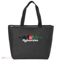 Afghanistan Heart Love Pulse Flag Support Tote Bag thumb 0