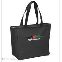 Afghanistan Heart Love Pulse Flag Support Tote Bag thumb 2