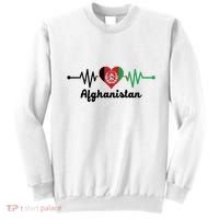 Afghanistan Heart Love Pulse Flag Support Sweatshirt thumb 0