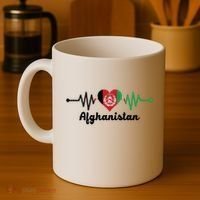 Afghanistan Heart Love Pulse Flag Support Coffee Mug thumb 4