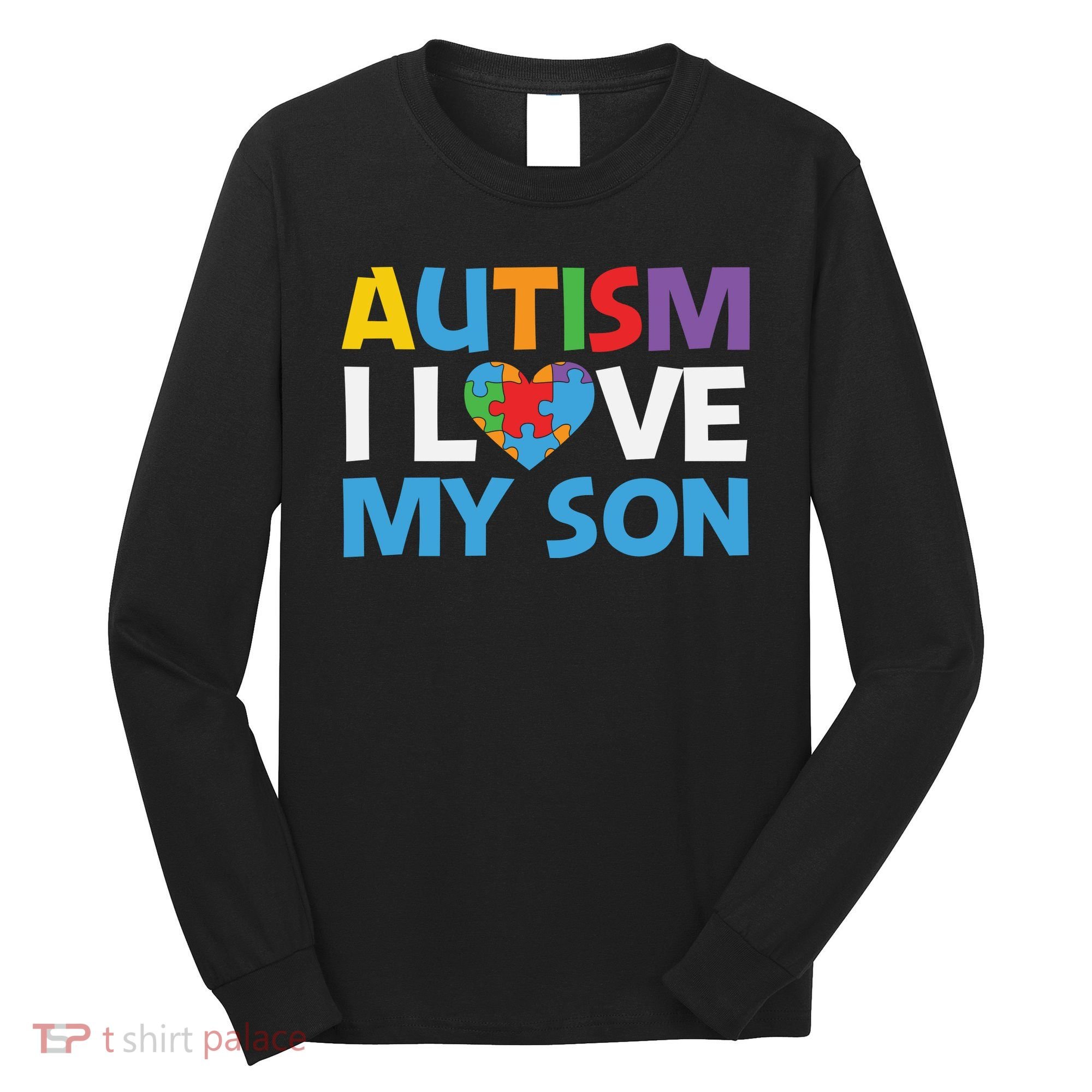 Autism Heart Love Autism Puzzle, Autism Mom Long Sleeve Shirt