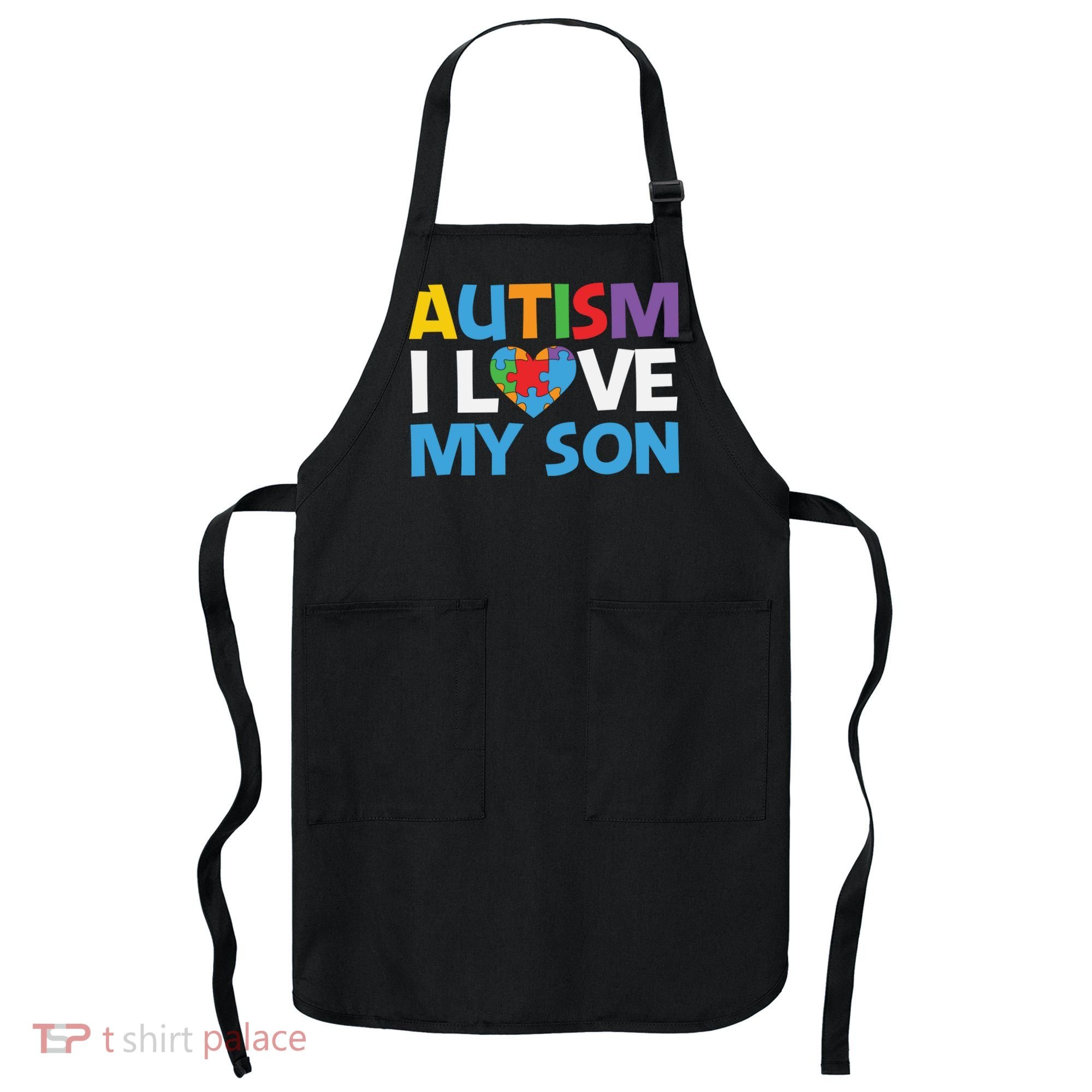 Autism Heart Love Autism Puzzle, Autism Mom Apron