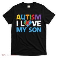 Autism Heart Love Autism Puzzle, Autism Mom T-Shirt thumb 0