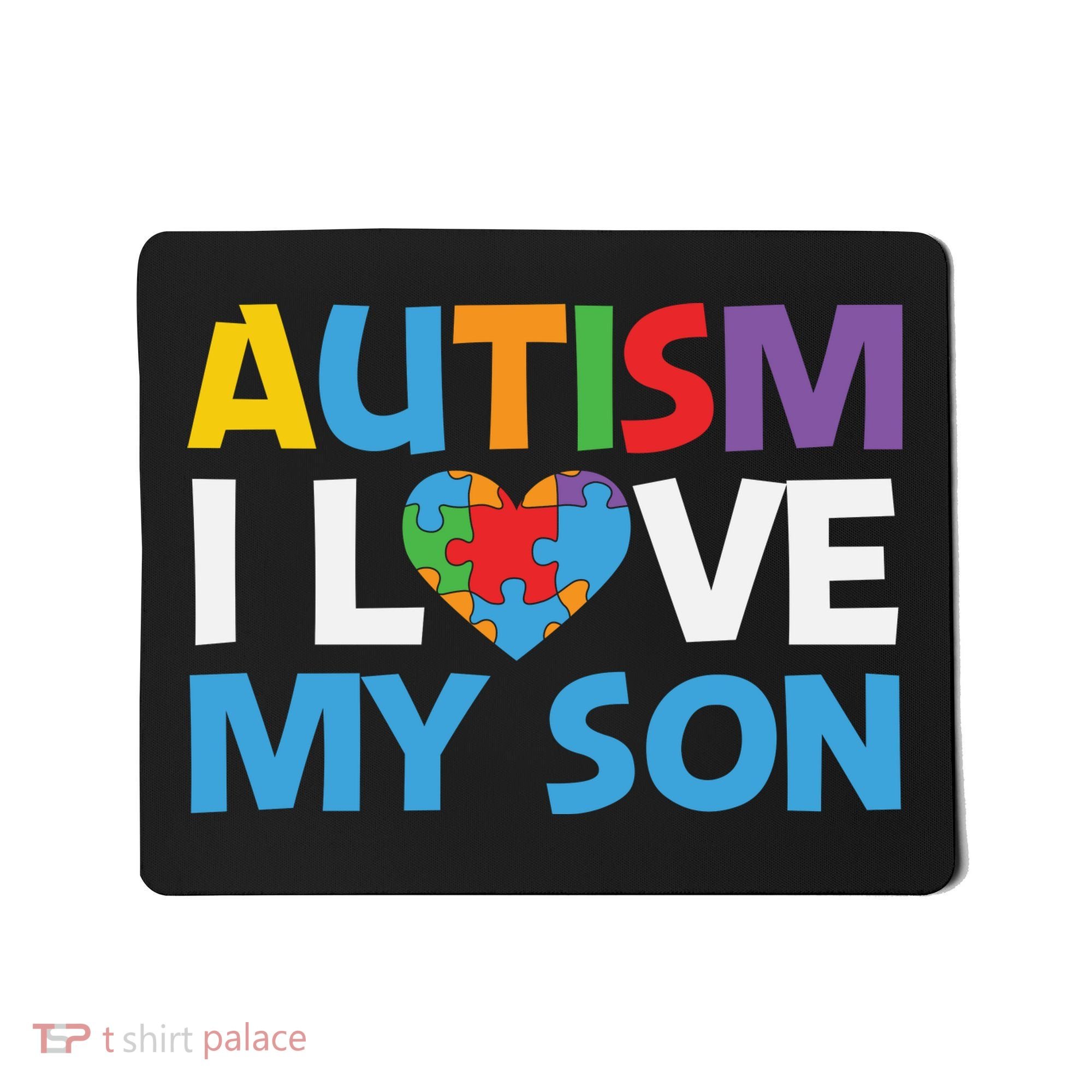 Autism Heart Love Autism Puzzle, Autism Mom Mousepad