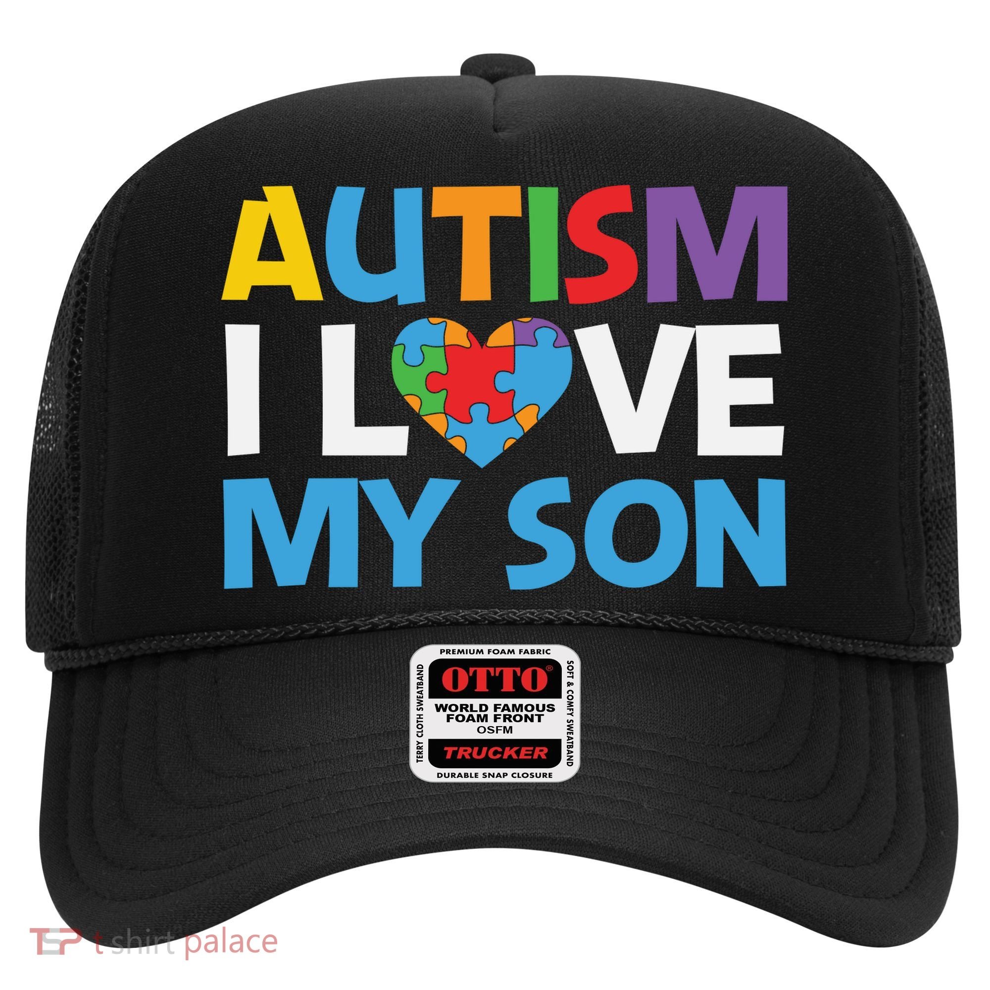 Autism Heart Love Autism Puzzle, Autism Mom Hat