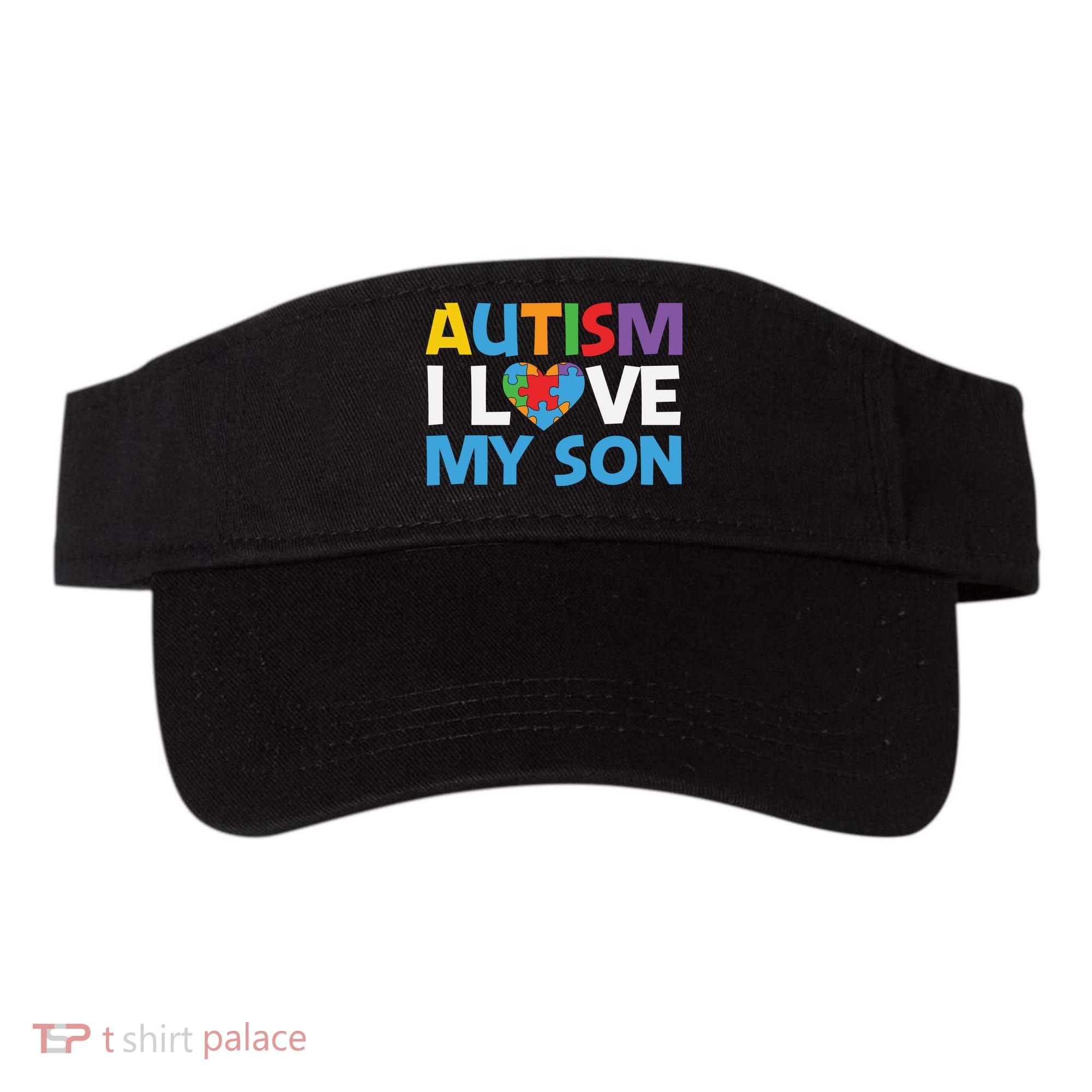 Autism Heart Love Autism Puzzle, Autism Mom Visor