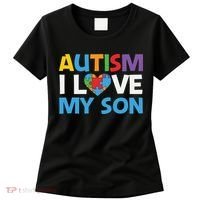Autism Heart Love Autism Puzzle, Autism Mom Women's T-Shirt thumb 0