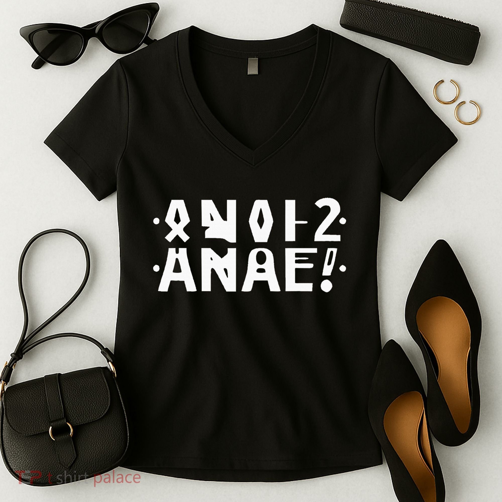 Anal Hidden Message The Original 2024 Women's V-Neck T-Shirt