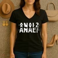 Anal Hidden Message The Original 2024 Women's V-Neck T-Shirt thumb 3