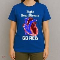 American Heart Month Go Red For Heart Disease Awareness Gift T-Shirt thumb 4