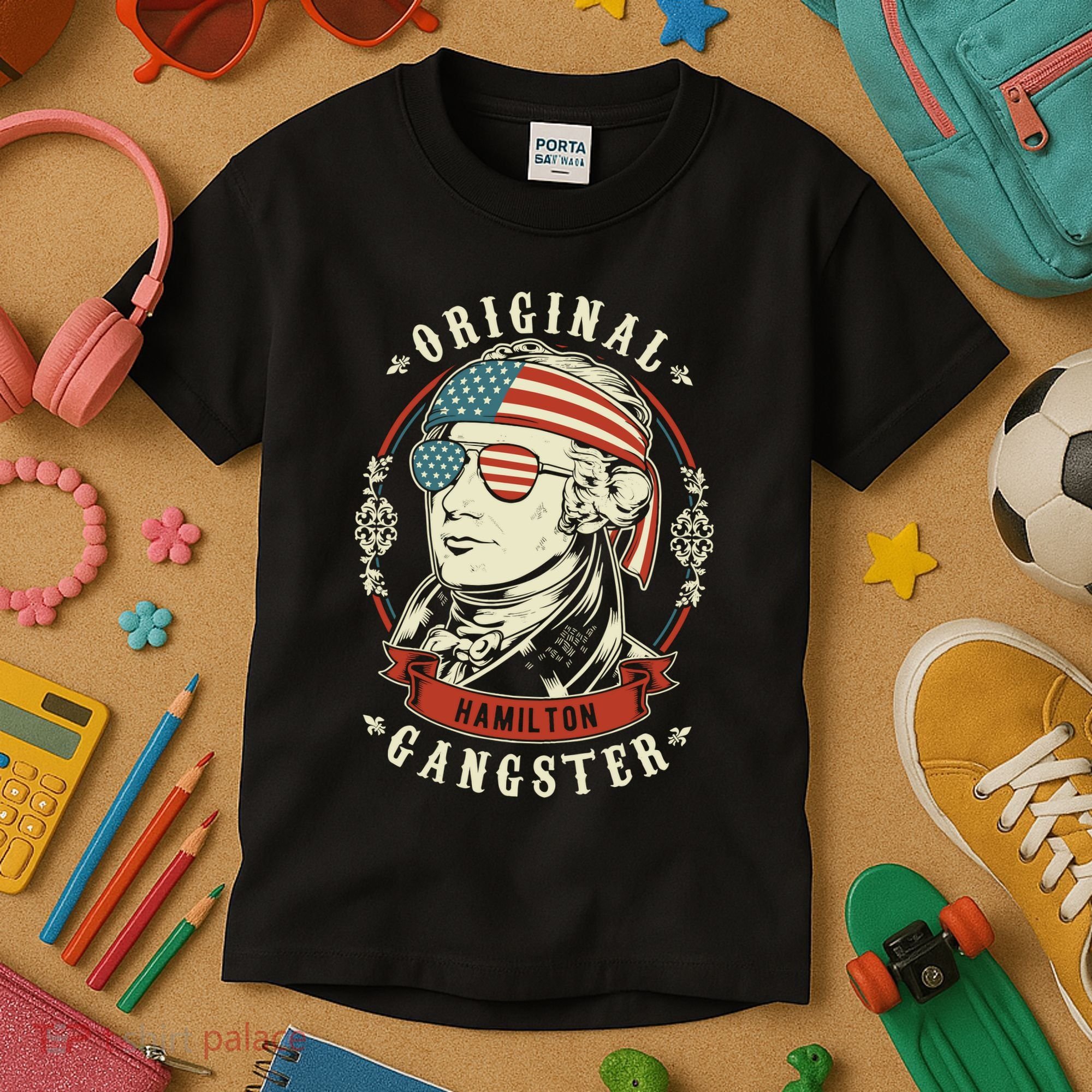 Alexander Hamilton Original Gangster 4th Of July Kids T-Shirt